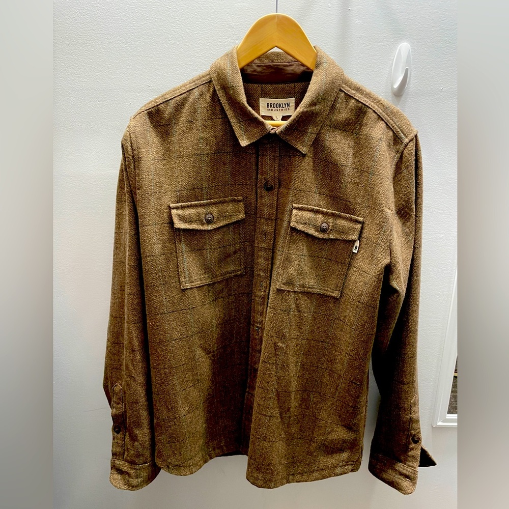 Brooklyn Industries Tweed Shirt - Brown Large